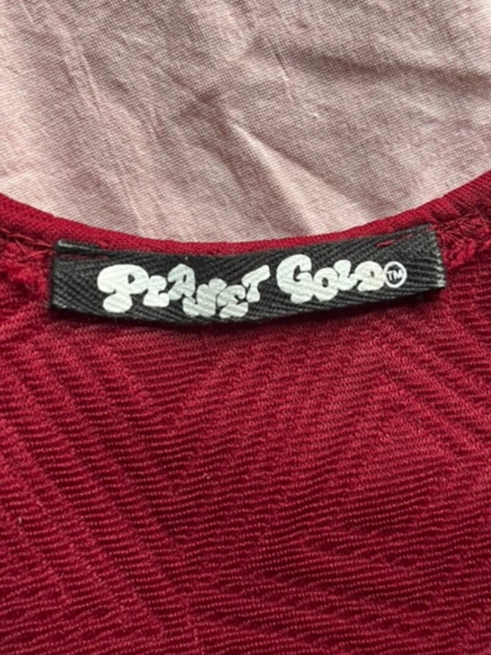 Red A-Line Scoop Neck Dress - Picture 4 of 4